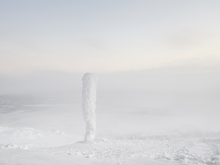 Christian Gerber Victoria Loesch Landschaft Lappland Schnee Eis Skulptur