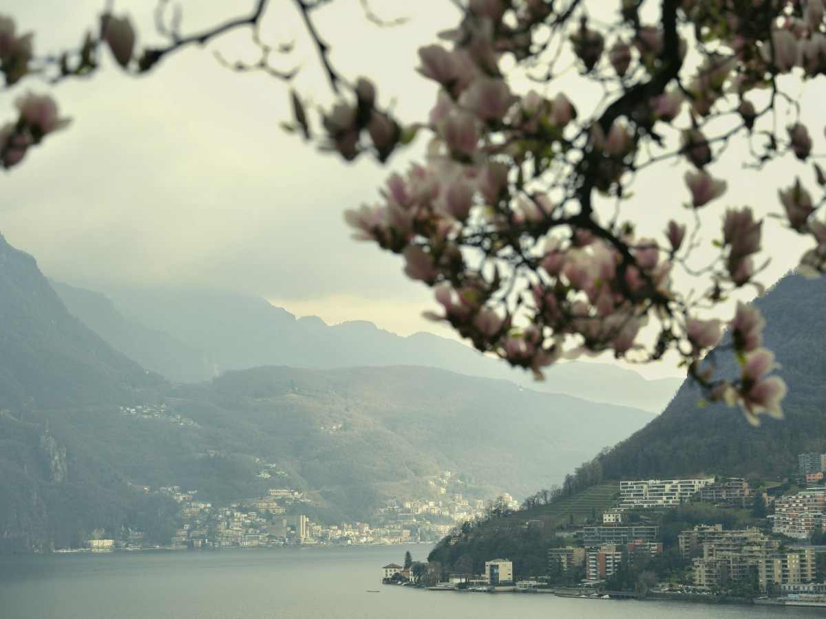 Reportage über das Grand Café Al Porto in Lugano und Umgebung, Lago di Lugano